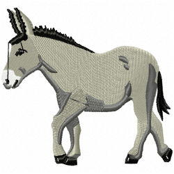 Donkey Embroidery Design 8